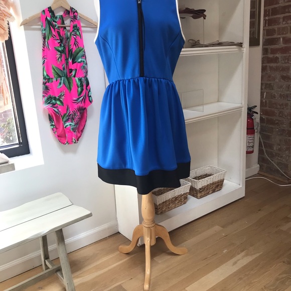 Kate Spade ♠️ Stunning Rare Find 🤩 Color Block Royal Blue Dress, Like New, 16 - Picture 6 of 13